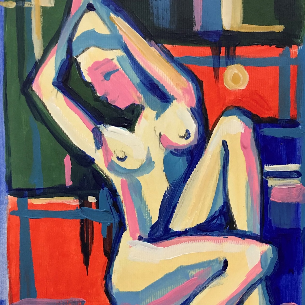 Abstract nude art