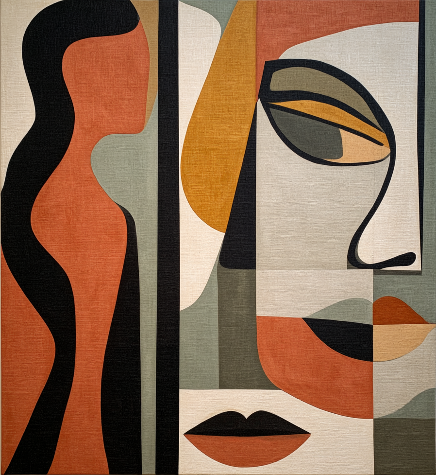 Surreal Face Abstract