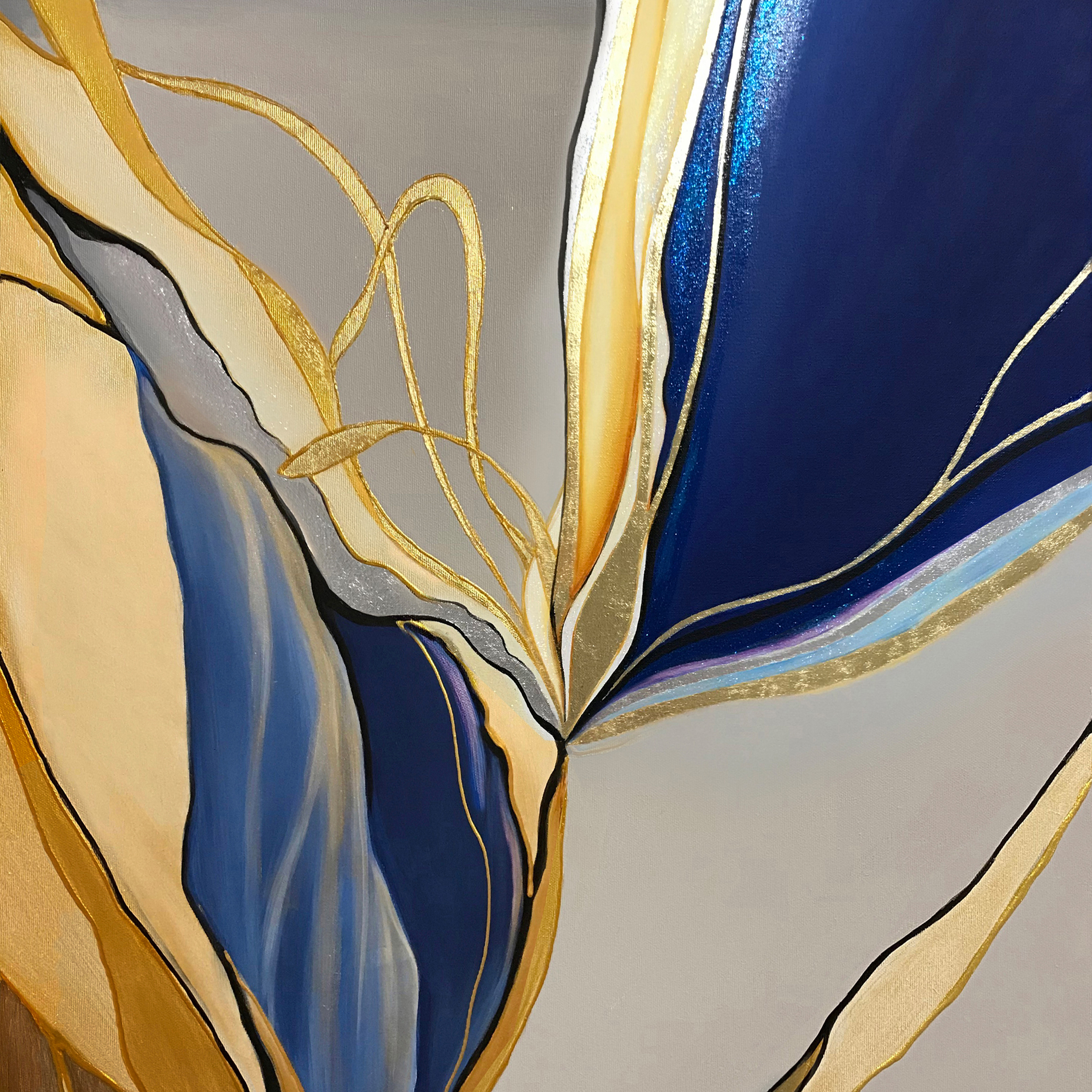 Golden Organic Abstract